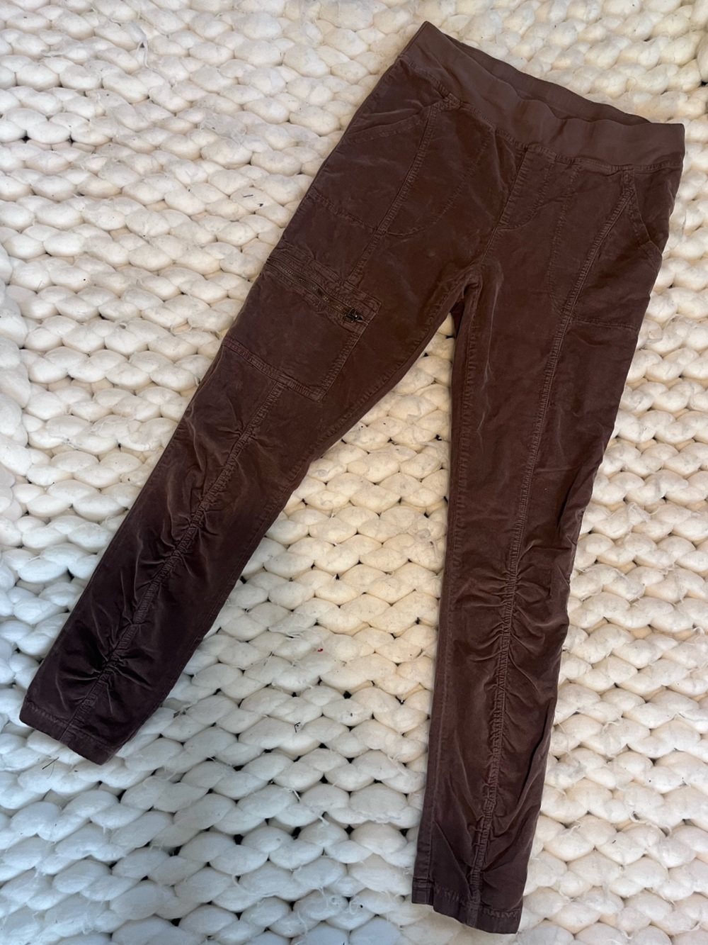 Women’s Brown Corduroy  Leggings -